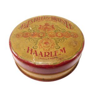 Old Vintage Pastilles-Droste Chocolate Tin Box Droste Haarlem Holland